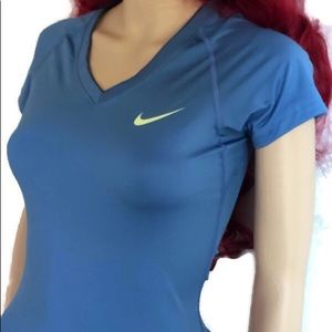 Nike Pro, Dri-fit athletic, blue top